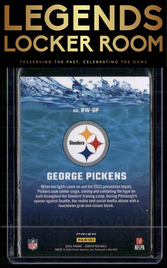 2022 Zenith #RW-GP George Pickens Rookie Wave