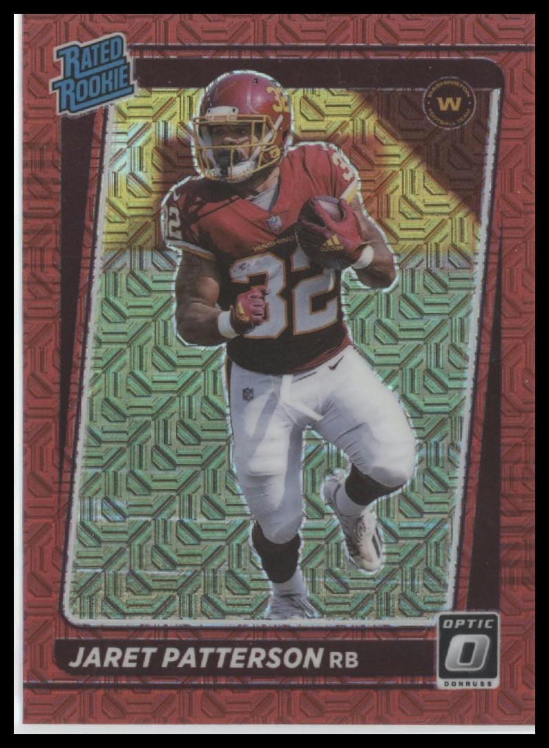 2021 Donruss Optic #297 Jaret Patterson Red Mojo