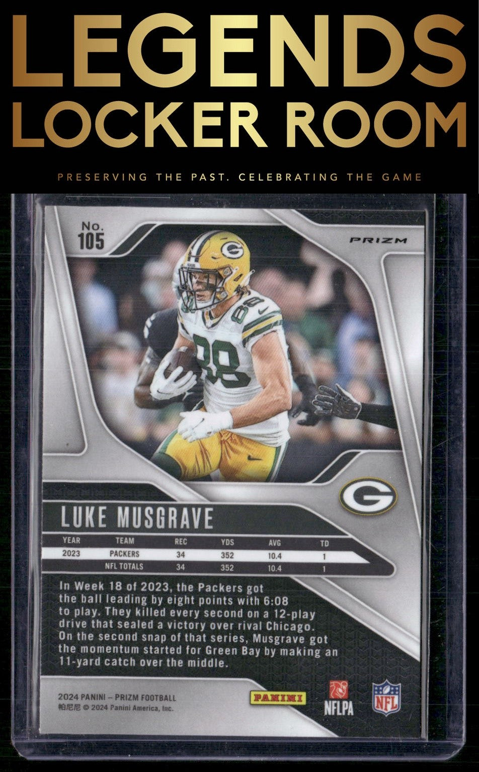 2024 Panini Prizm #105 Luke Musgrave Silver
