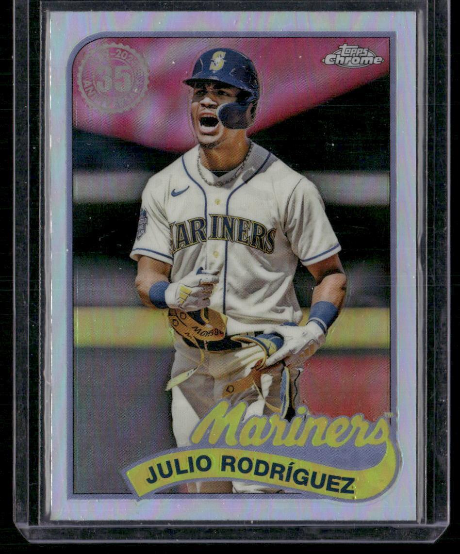 2024 Topps Chrome #89CB-6 Julio Rodríguez 1989 Topps Baseball 35th Anniversary