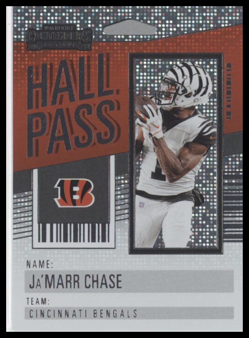 2023 Panini Contenders #7 Ja'Marr Chase Hall Pass