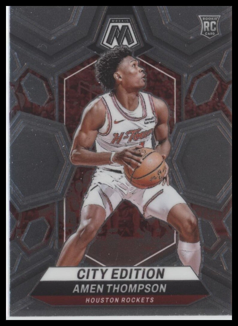 2023-24 Panini Mosaic #230 Amen Thompson City Edition
