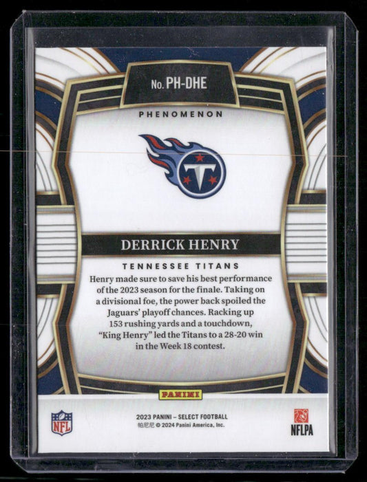 2023 Panini Select #PH-DHE Derrick Henry Phenomenon