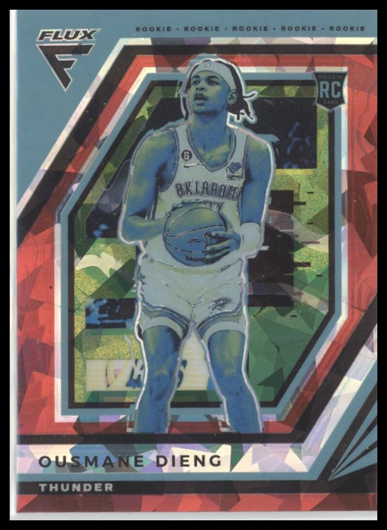2022-23 Panini Flux #233 Ousmane Dieng Red Cracked Ice
