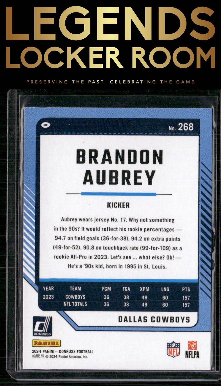 2024 Donruss #268 Brandon Aubrey