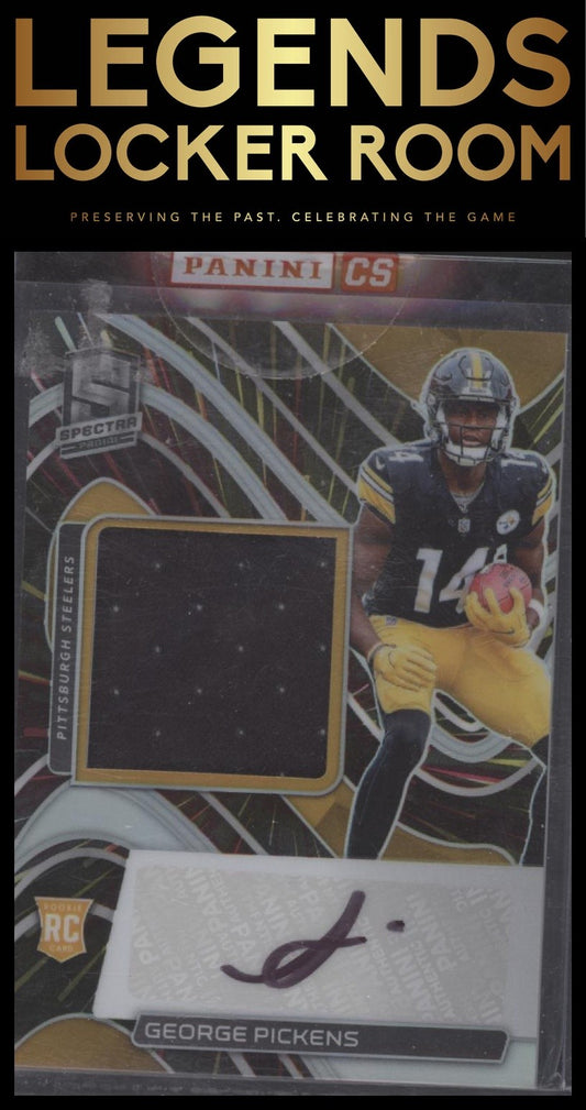 2022 Panini Spectra #218 George Pickens Hyper #/75