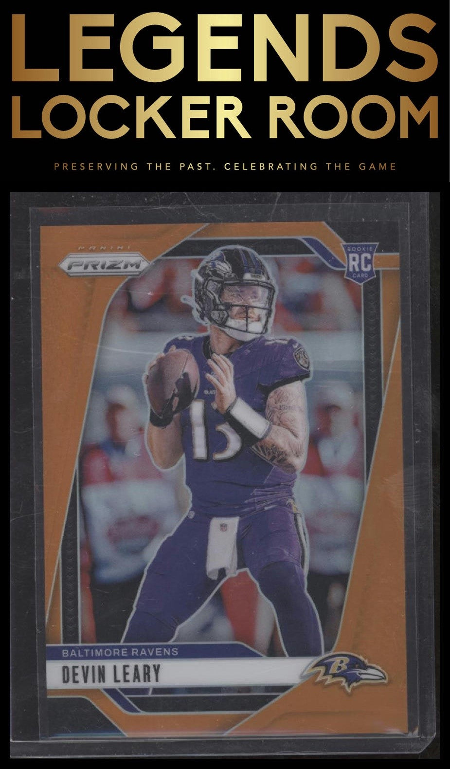 2024 Panini Prizm #327 Devin Leary Orange #/249