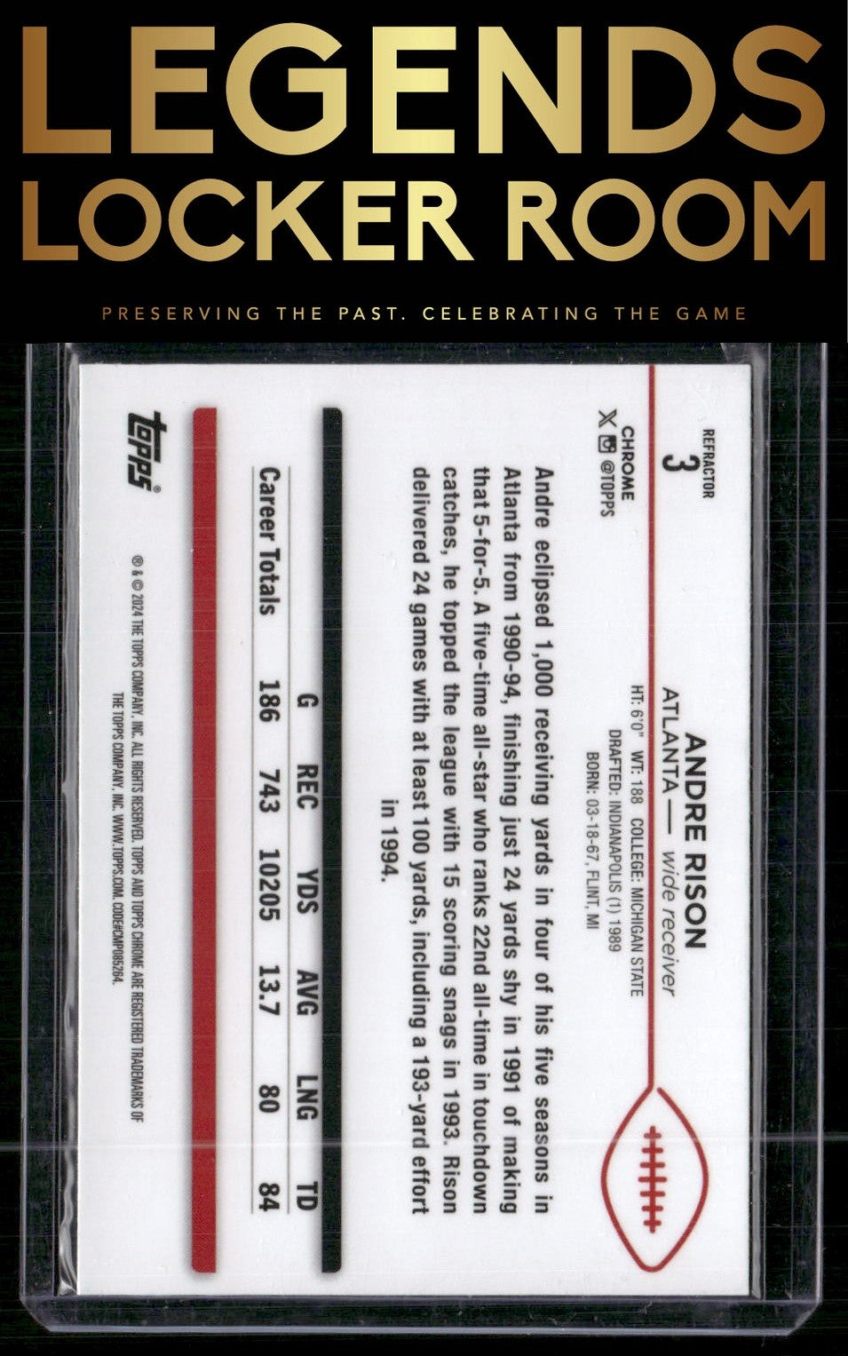 2024 Topps Chrome #3 Andre Rison Refractor