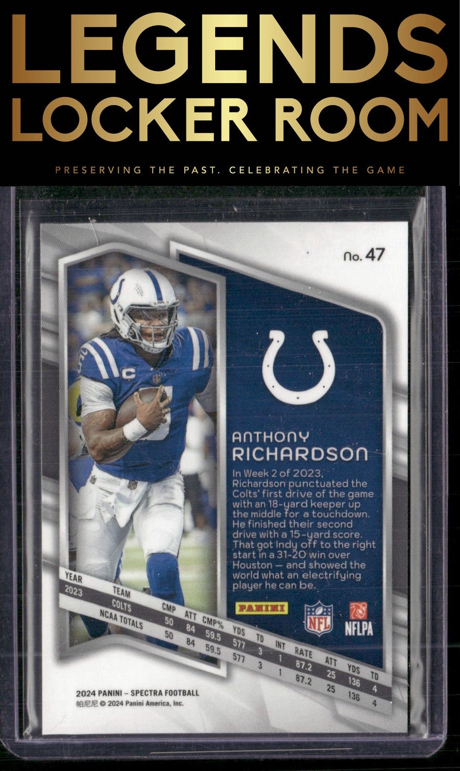 2024 Panini Spectra #47 Anthony Richardson