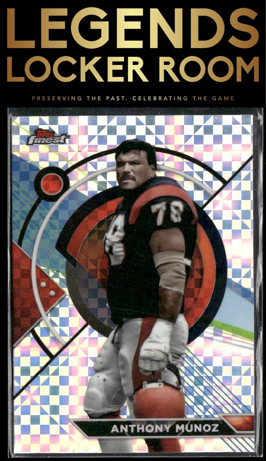 2023 Topps Composite #166 Anthony Munoz Finest Checkerboard Refractor