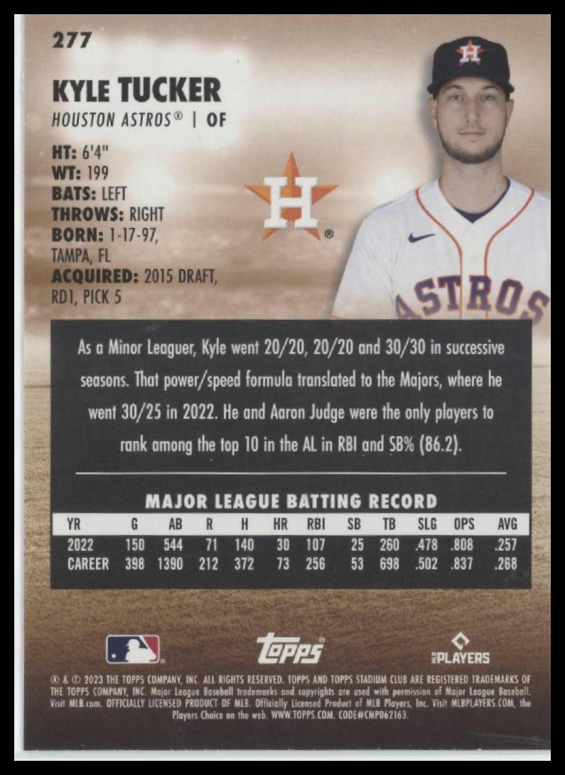 2023 Stadium Club #277 Kyle Tucker