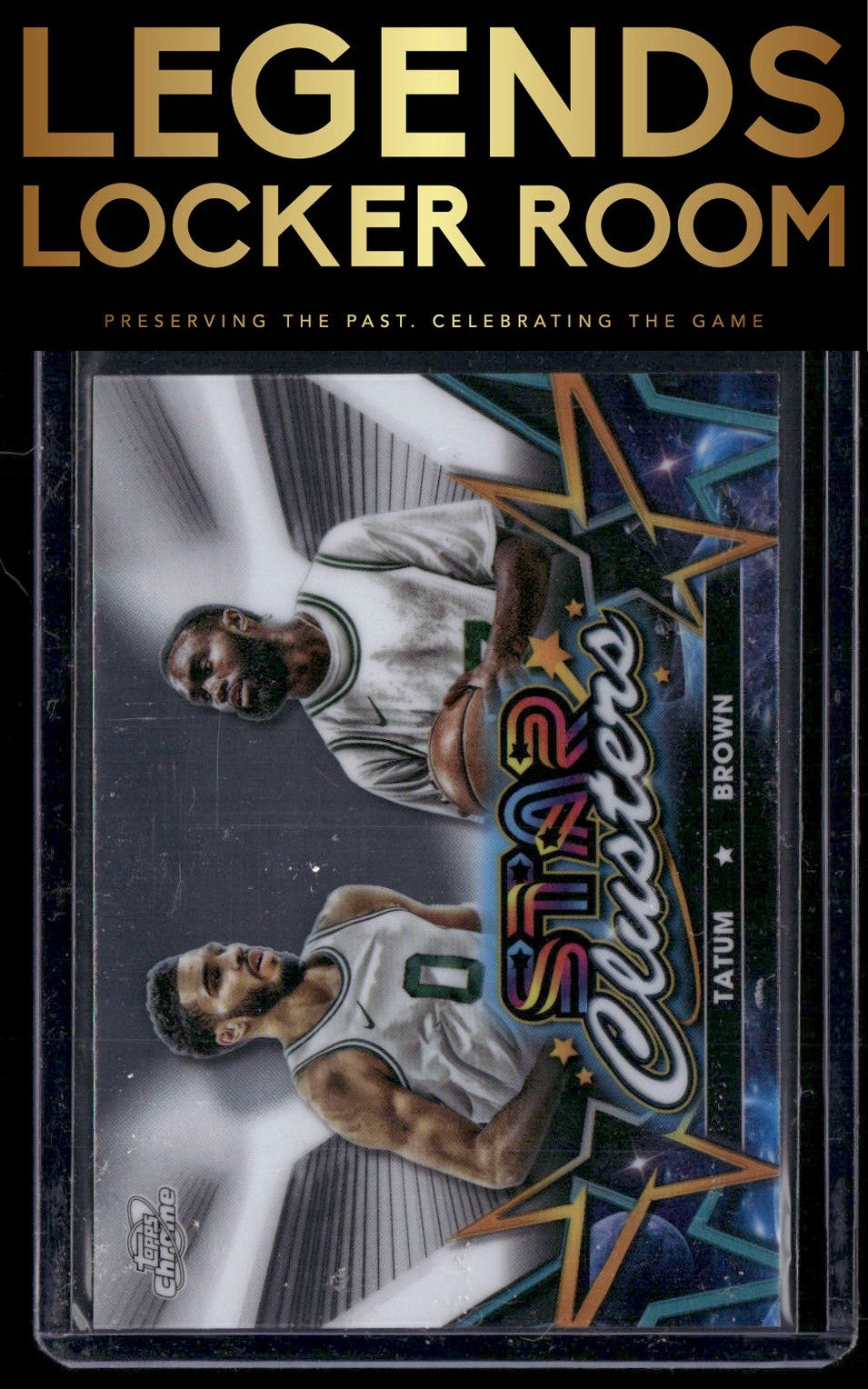 2023-24 Topps Chrome Cosmic #SC-9 Jayson Tatum / Jaylen Brown Star Clusters