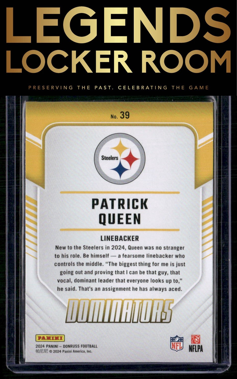 2024 Donruss #39 Patrick Queen Dominators