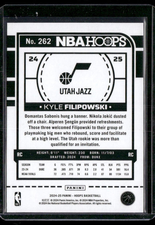 2024-25 Hoops #262 Kyle Filipowski Impulse
