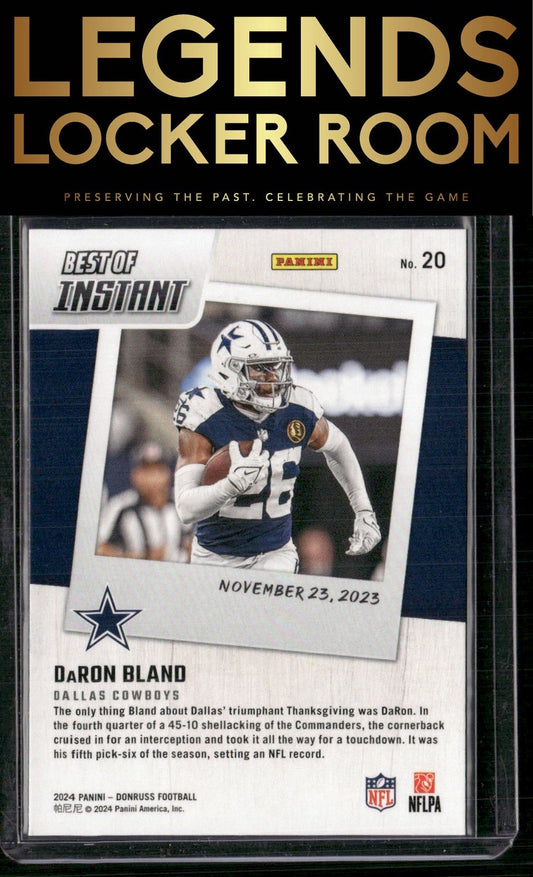 2024 Donruss #20 DaRon Bland Best of Panini Instant