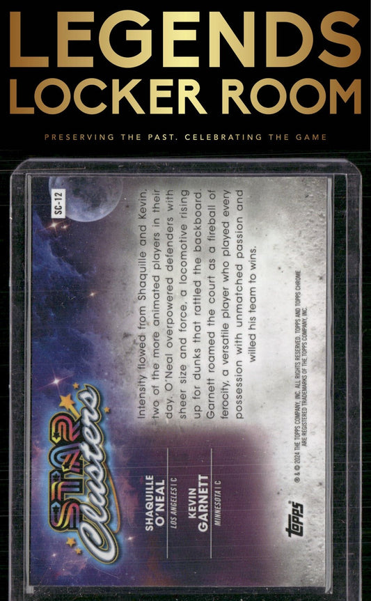 2023-24 Topps Chrome Cosmic Kevin Garnett / Shaquille O'Neal Star Clusters