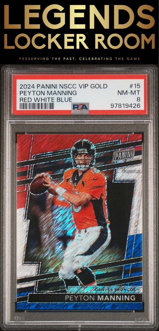2024 Panini National Sports Convention Vip GoldPeyton Manning Red White Blue