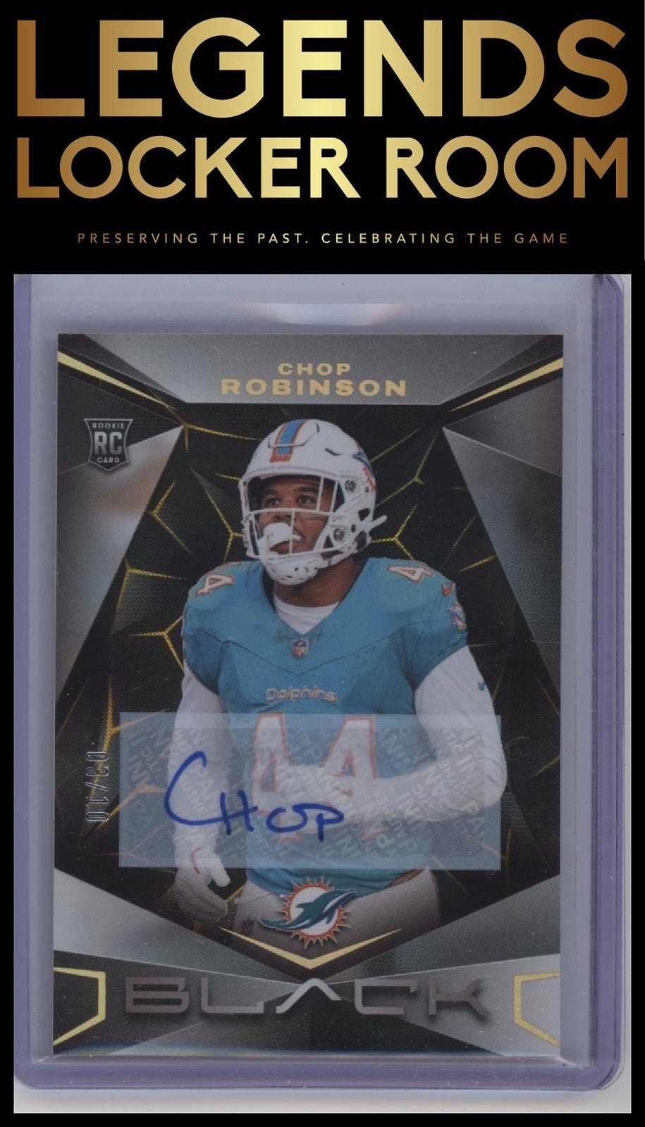 2024 Panini Black #119 Chop Robinson Gold #/10