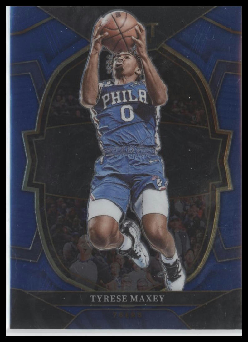 2022-23 Panini Select #9 Tyrese Maxey Blue (Retail Base)