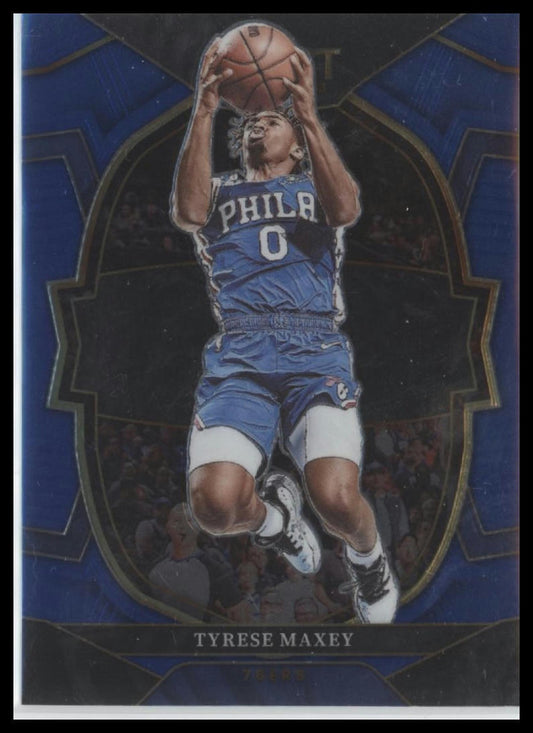 2022-23 Panini Select #9 Tyrese Maxey Blue (Retail Base)
