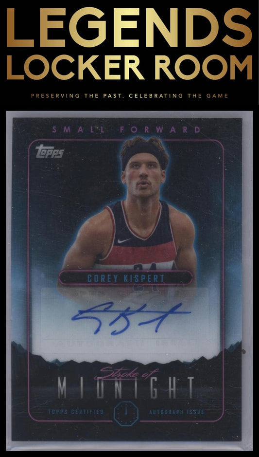 2023-24 Topps Midnight #SMA-CK Corey Kispert Stroke of Midnight Autographs