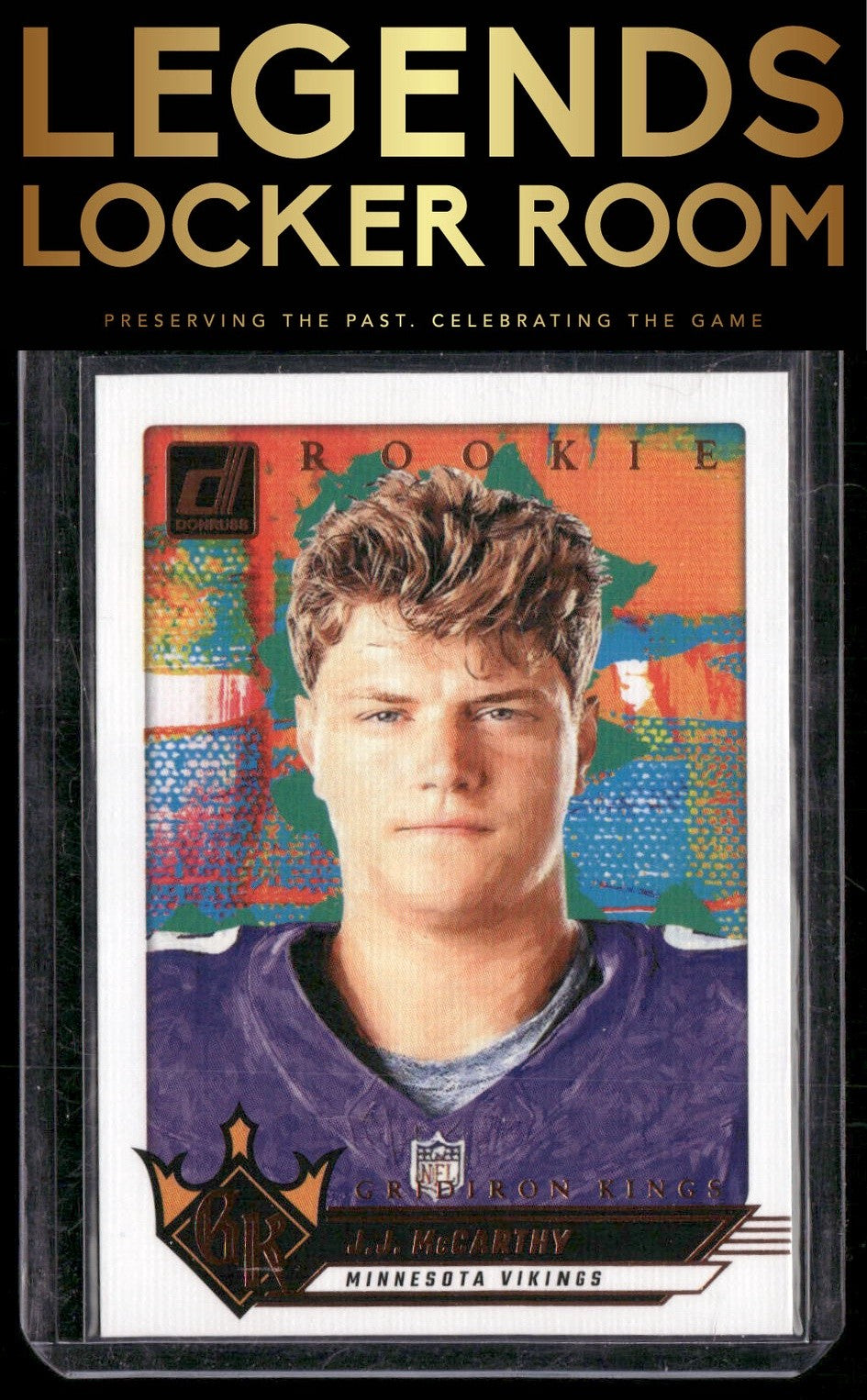 2024 Donruss #5 J.J. McCarthy Rookie Gridiron Kings