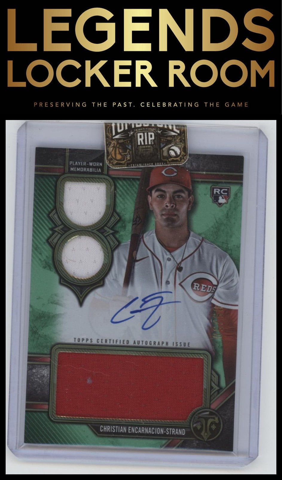 2024 Topps Triple Threads Christian Encarnacion-Strand Rookie Auto Relic /50