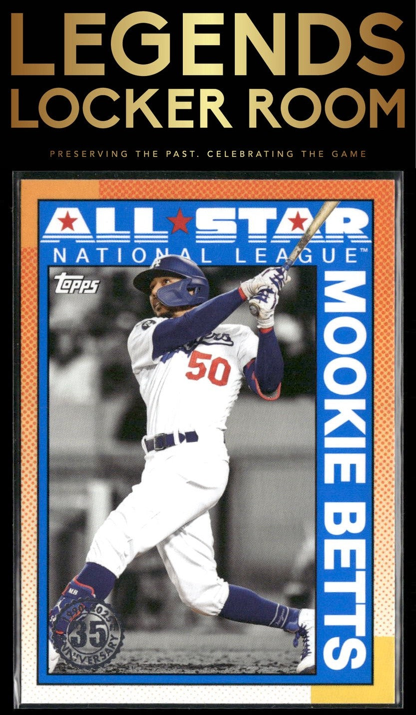2025 Topps #90AS-33b Mookie Betts 1990 Topps Baseball 35th Anniversary All-Stars