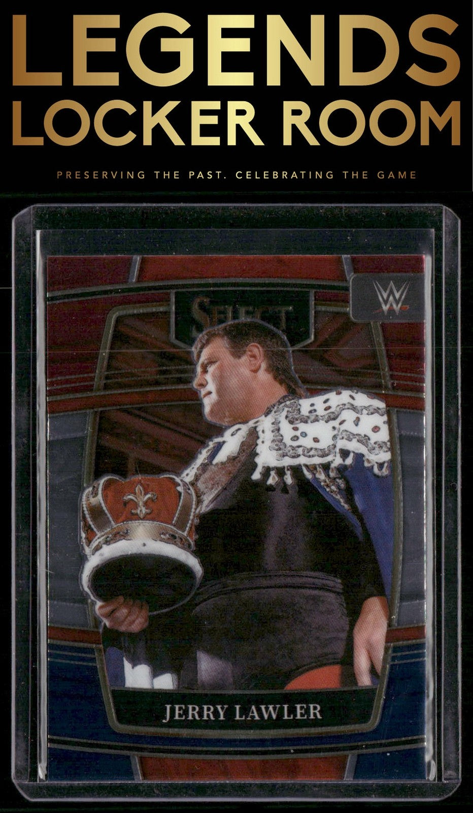 2022 Panini Select WWE #21 Jerry Lawler Red and Blue