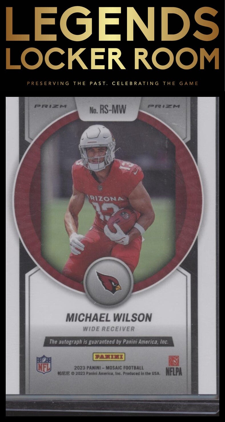2023 Panini Mosaic #RS-MW Michael Wilson Rookie Scripts Mosaic Prizm