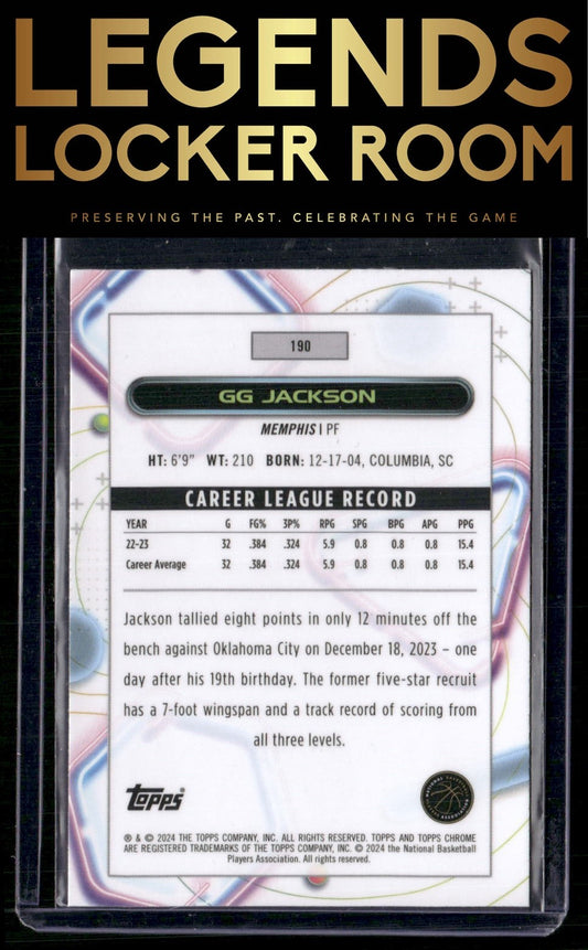2023-24 Topps Chrome Cosmic #190 GG Jackson