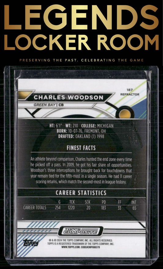 2023 Topps Composite #187 Charles Woodson Finest Refractor