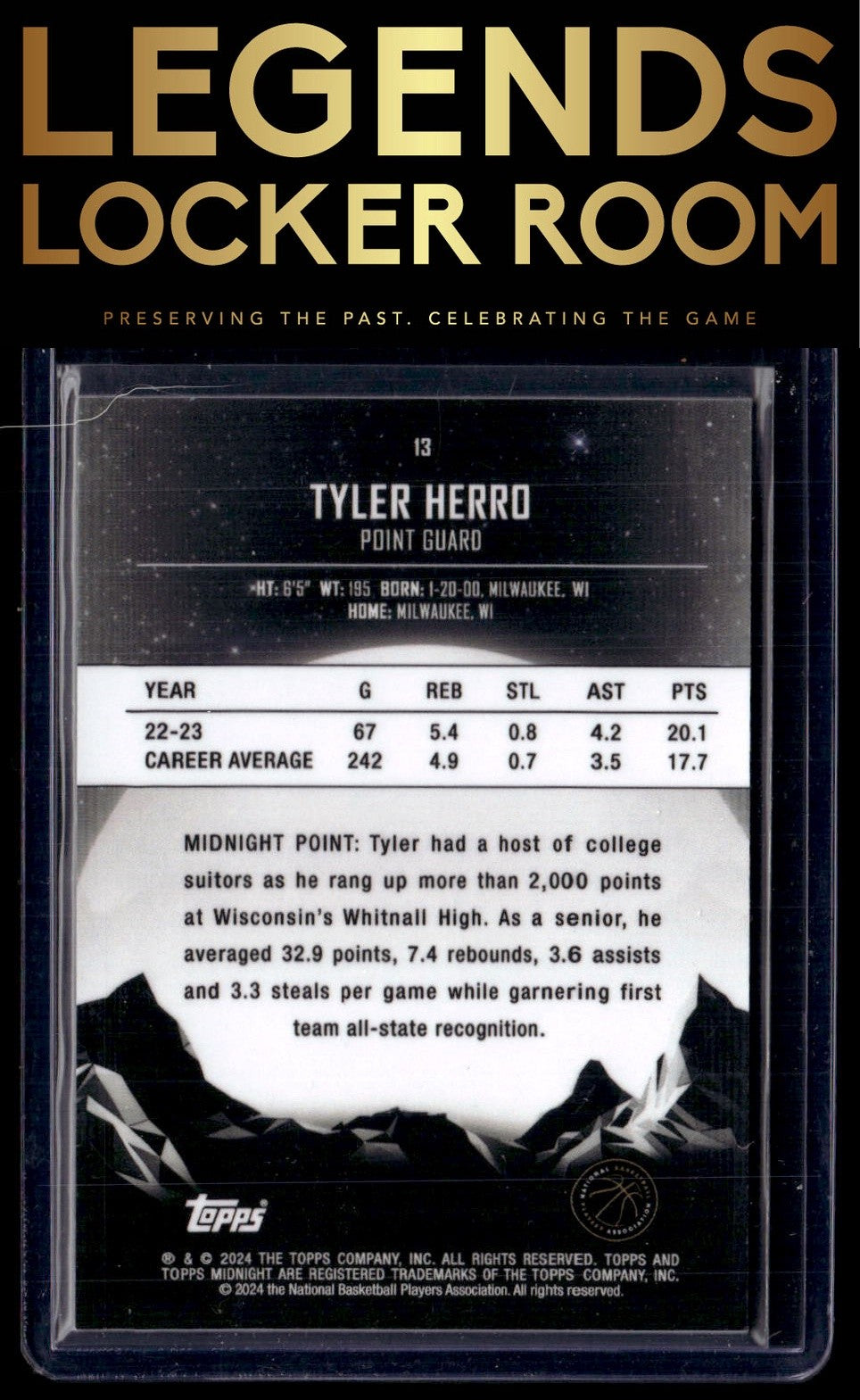 2023-24 Topps Midnight #13 Tyler Herro