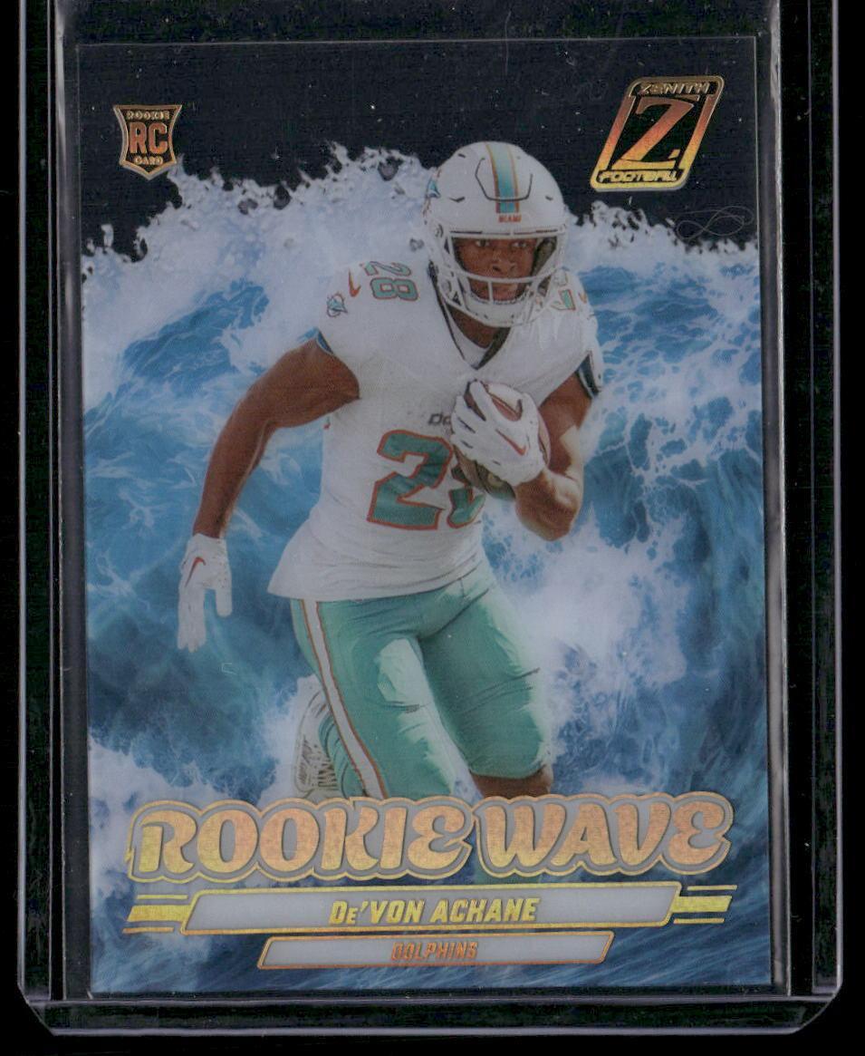 2023 Panini Zenith #27 De'Von Achane Rookie Wave