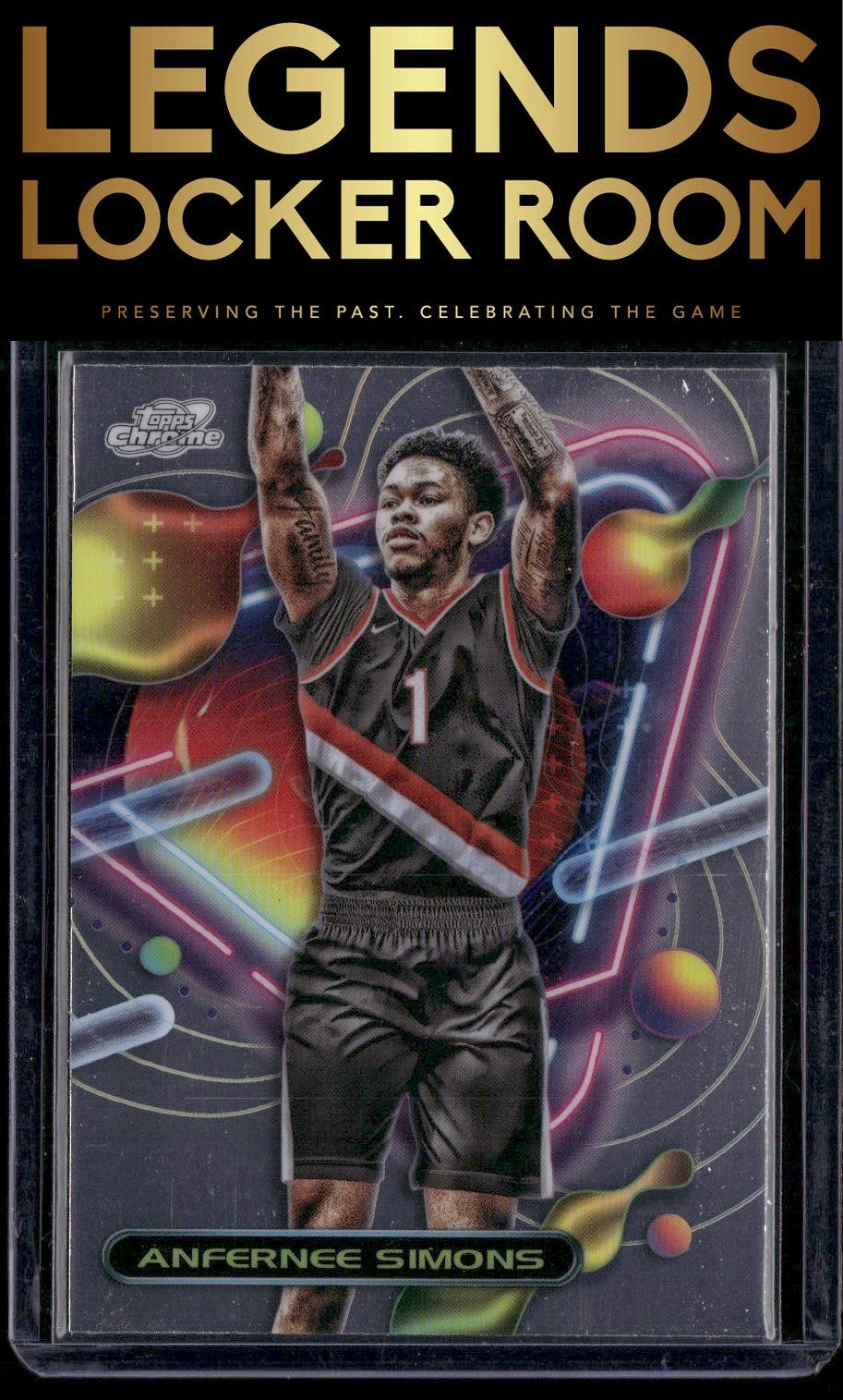2023-24 Topps Chrome Cosmic #104 Anfernee Simons