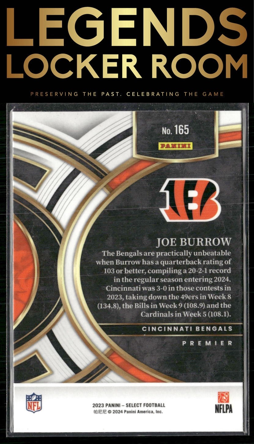 2023 Panini Select #165 Joe Burrow