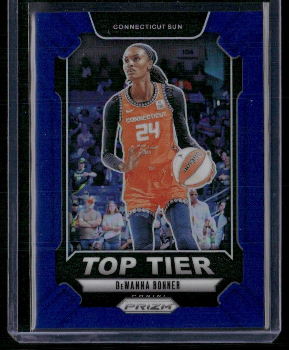 2024 Panini Prizm WNBA #3 DeWanna Bonner Top Tier Prizms Blue #/49