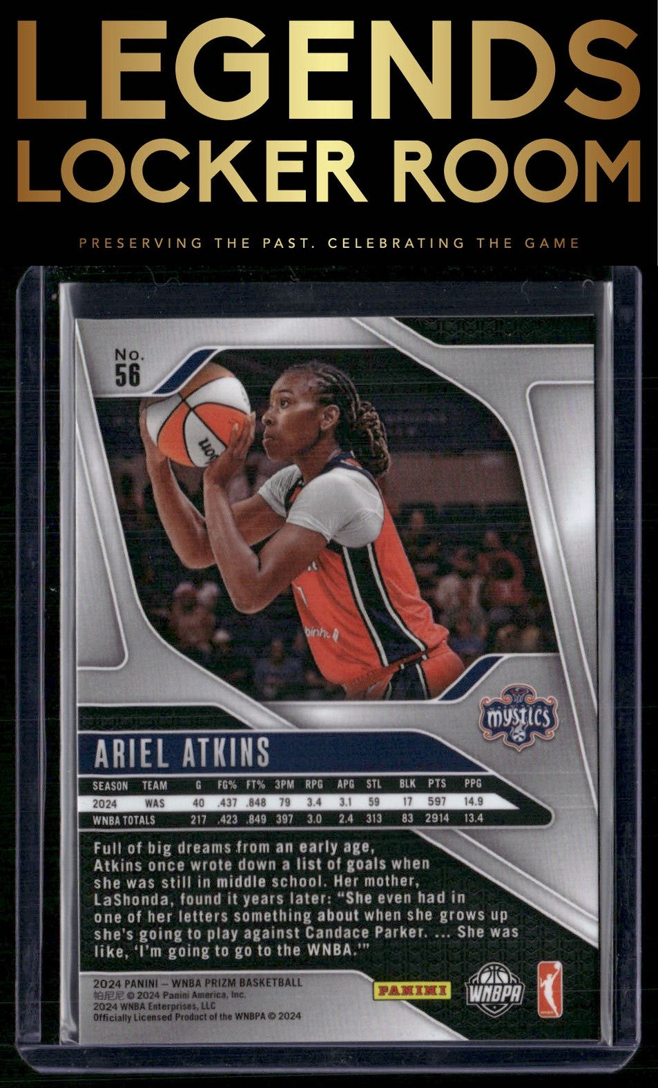 2024 Panini Prizm WNBA #56 Ariel Atkins