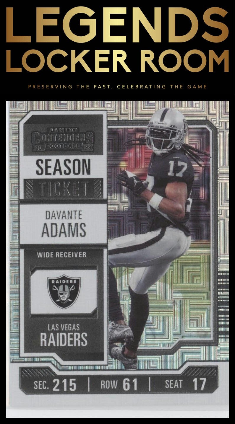 2023 Panini Contenders #53 Davante Adams Season Ticket