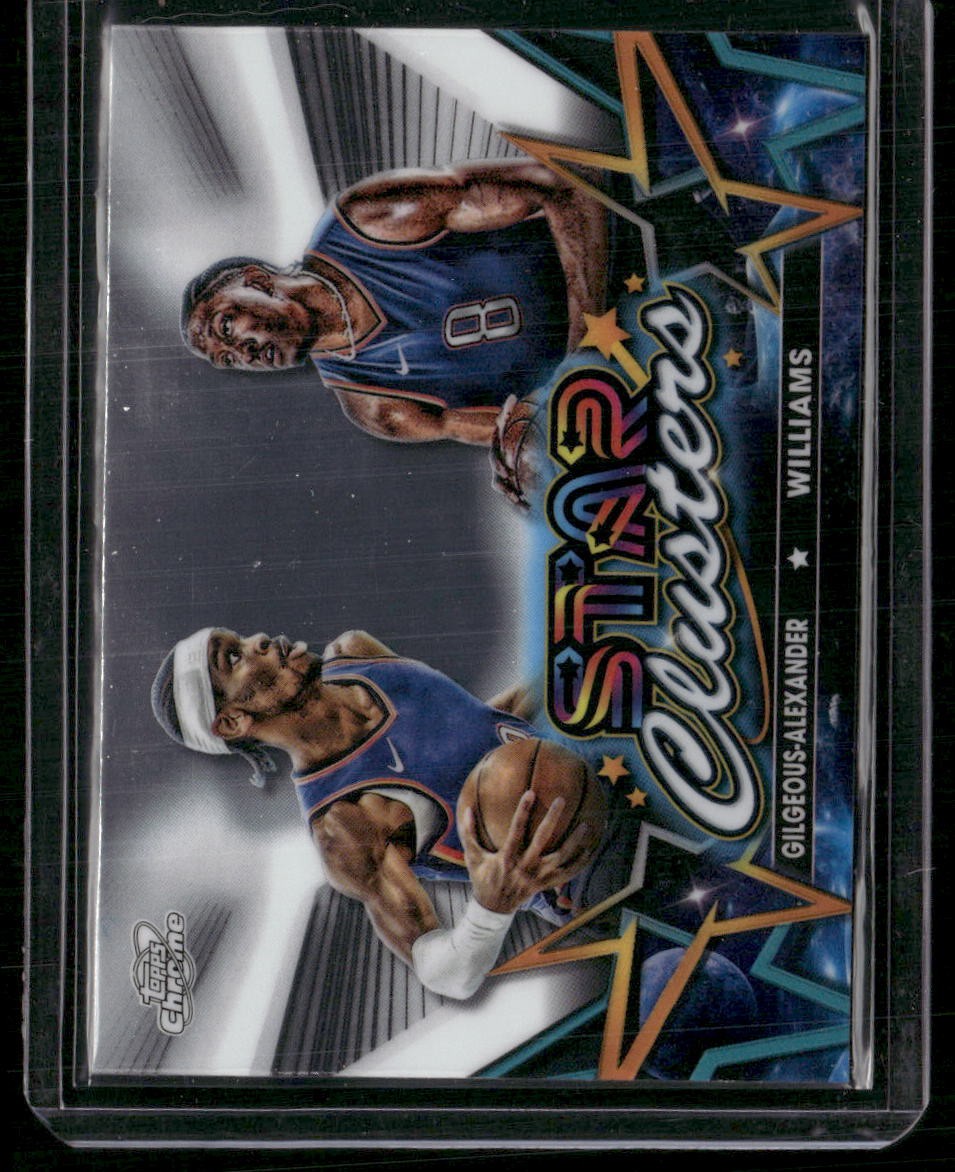 2023-24 Topps Chrome Cosmic Jalen Williams/Shai Gilgeous-Alexander Star Clusters