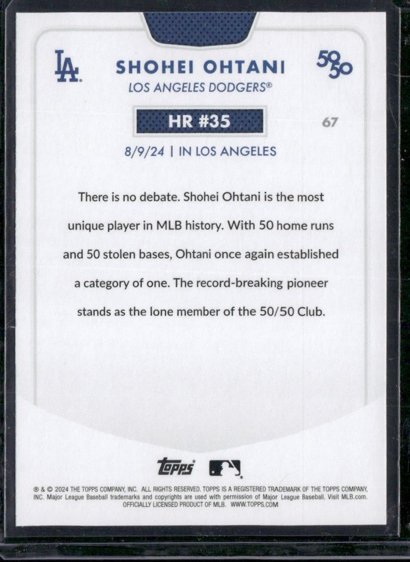 2024 Topps 50/50: Shohei Ohtani #35 Shohei Ohtani HR