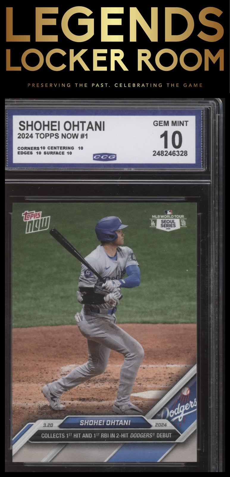 2024 Topps Now #1 Shohei Ohtani CCG 10
