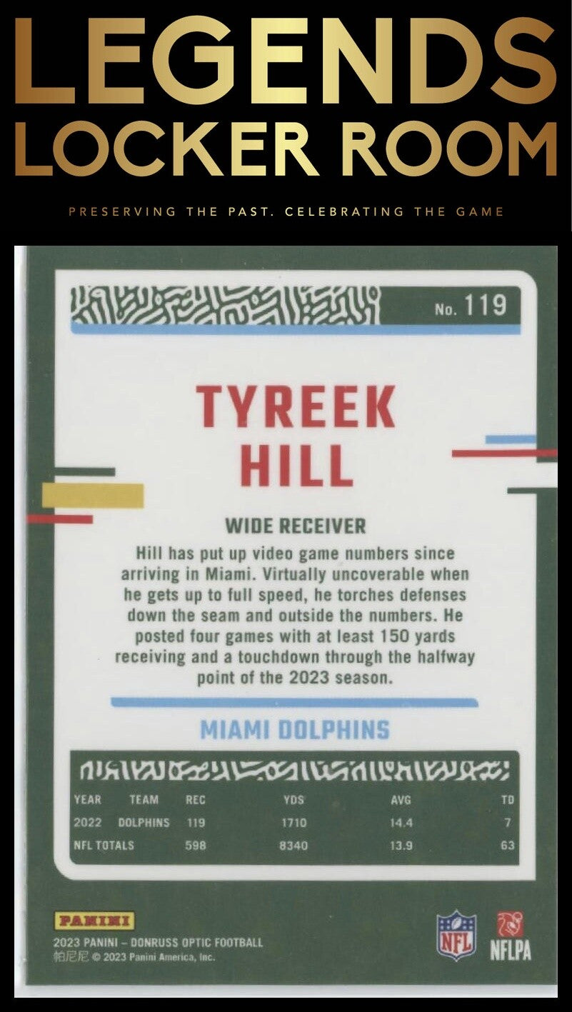2023 Donruss Optic #119 Tyreek Hill