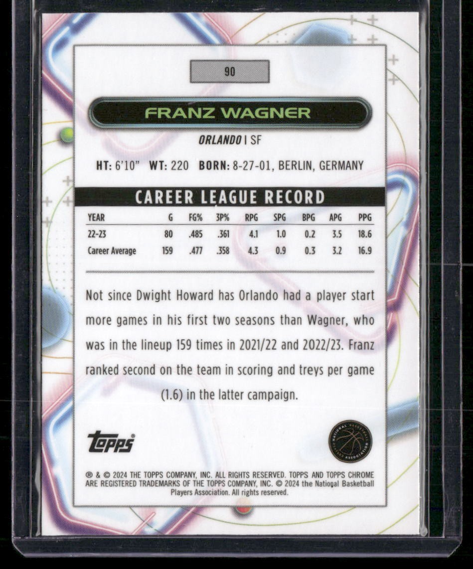 2023-24 Topps Chrome Cosmic #90 Franz Wagner