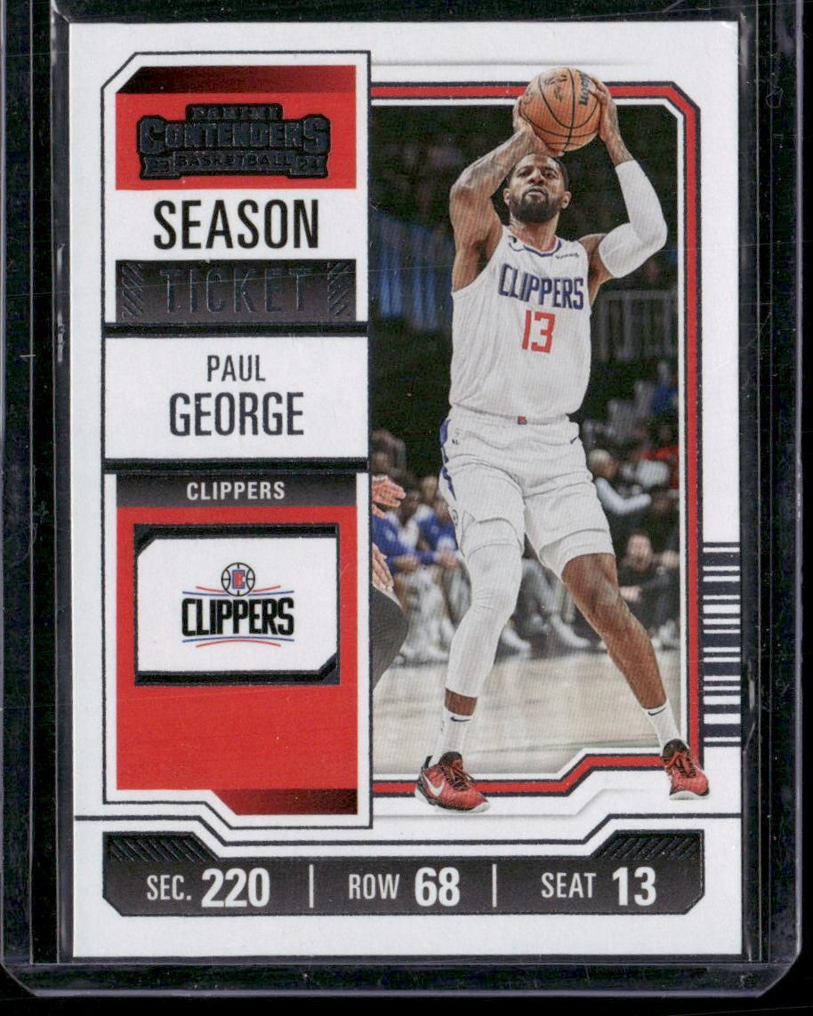 2023-24 Panini Contenders #22 Paul George Season Ticket Retail