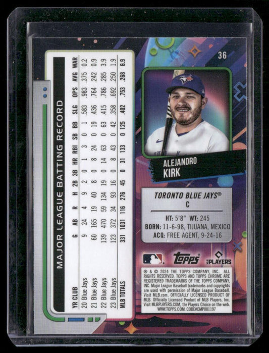 2024 Topps Chrome Cosmic #36 Alejandro Kirk