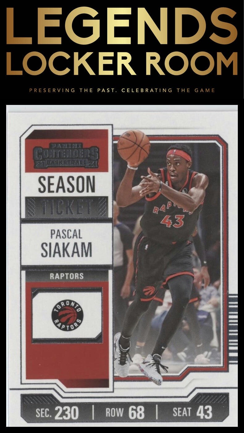 2023-24 Panini Contenders #30 Pascal Siakam Season Ticket Retail