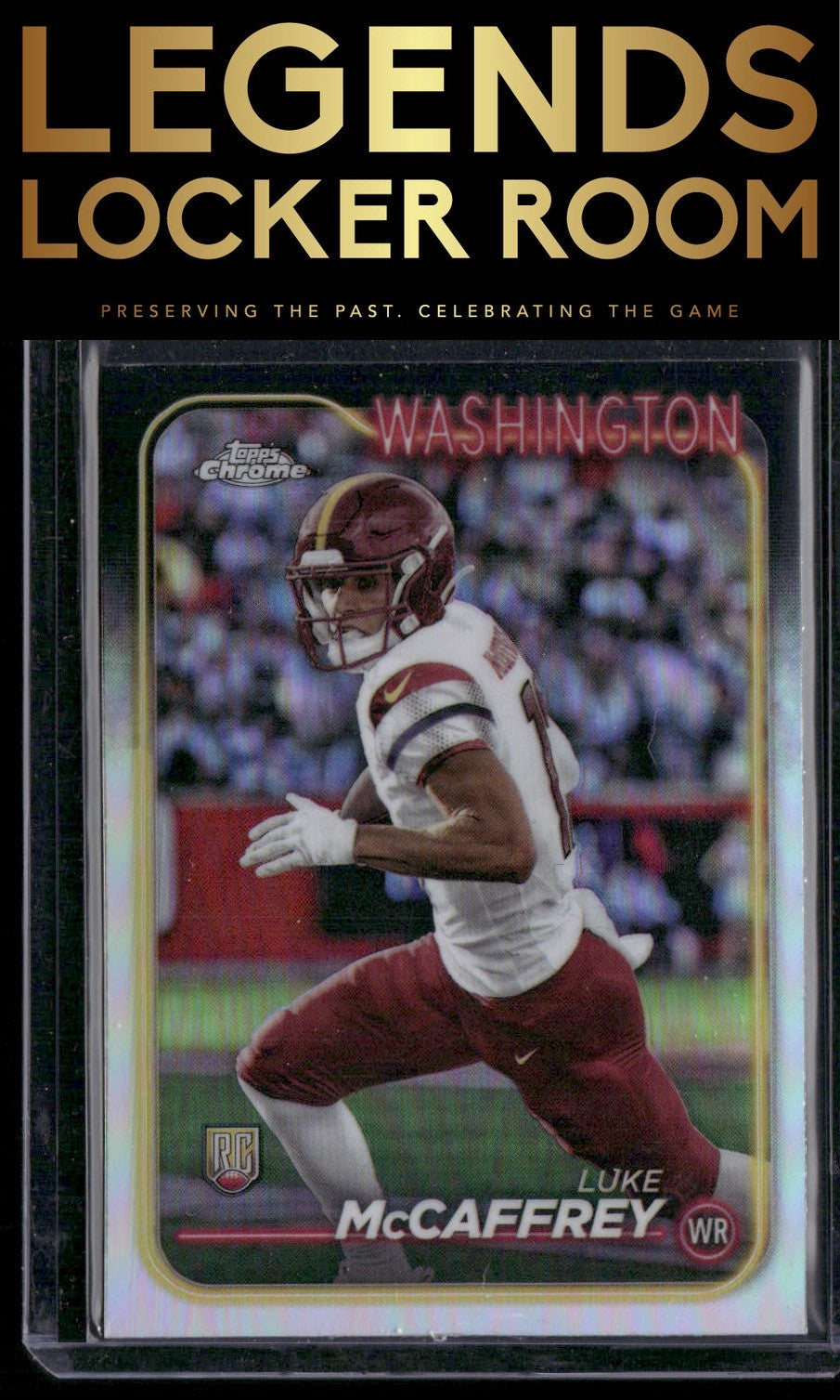 2024 Topps Chrome #244 Luke McCaffrey Refractor