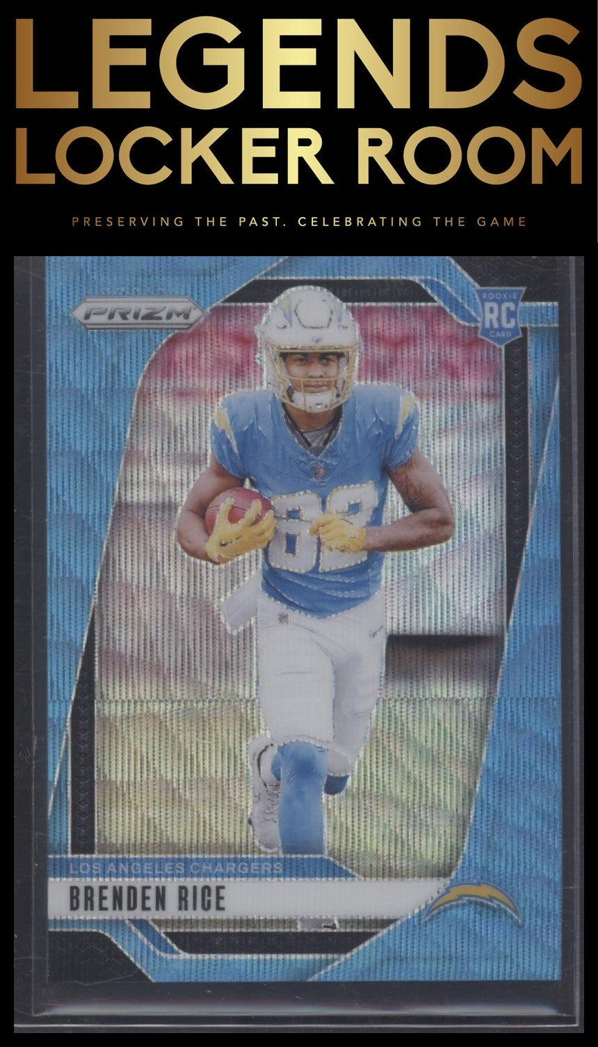 2024 Panini Prizm #313 Brenden Rice Blue Wave #/230