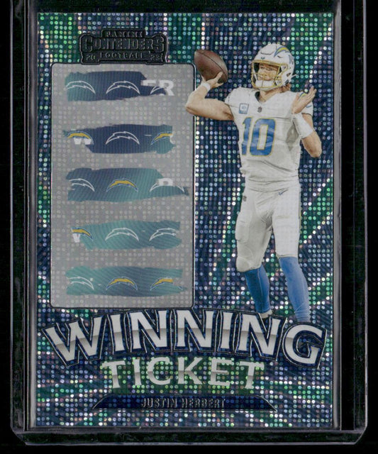 2023 Panini Contenders #12 Justin Herbert Winning Ticket